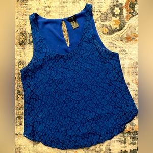 Talula Cobalt blue lace tank